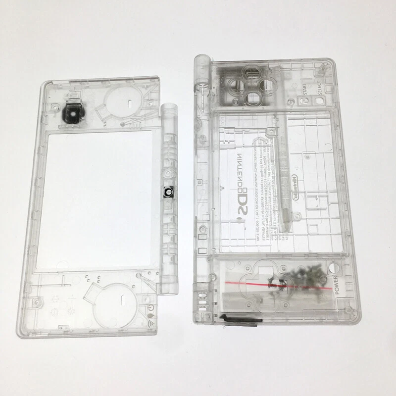 Clear white Housing Shell Case Repair Part Replacement for Nintendo DSi NDSI - Image 2 of 4