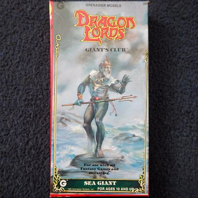 1985 STONE GIANT - Dragon Lords Giants Club Grenadier Miniatures 3502 D&D