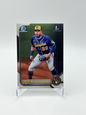 2022 Bowman Chrome Prospects Branlyn Jaraba Milwaukee Brewers #BCP-15 1st Bowman