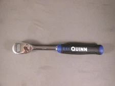 New Quinn 70590 1/4" 90 tooth Comfort Grip Low Profile Pear Head Ratchet Wrench