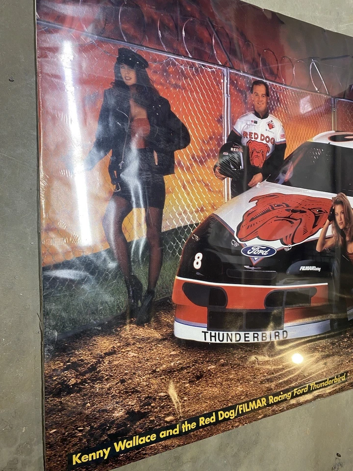 Vintage 1990s Kenny Wallace Red Dog “Baddest Dog In The Pit” Poster (20 x 30) - Image 2 of 4