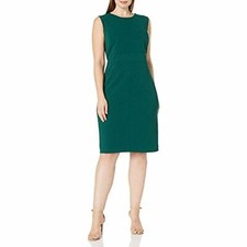 NEW NINE WEST GREEN CAREER SHEATH DRESS SIZE 16  $89