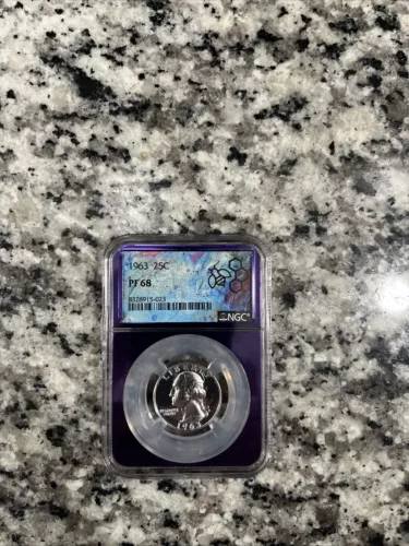 1963 Washington Quarter 25C NGC PF68