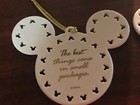 Walt Disney World Christmas Ornament Porcelain Disk Mickey Mouse Ears 2002 inbox — photo 7