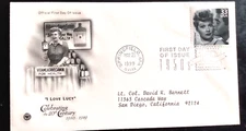 I LOVE  LUCY VITAMEATAVEGAMIN EPISODE 1950s DECADE CTC 1999 PCS CACHET FDC