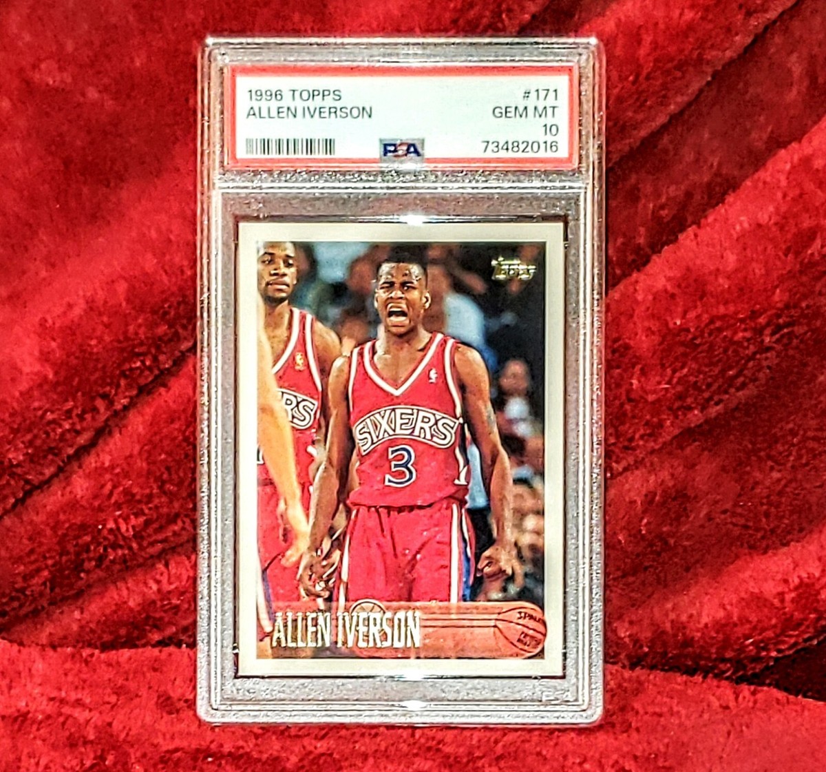ALLEN IVERSON ROOKIE RC 1996 TOPPS #171 PHILADELPHIA 76ers NBA HOF