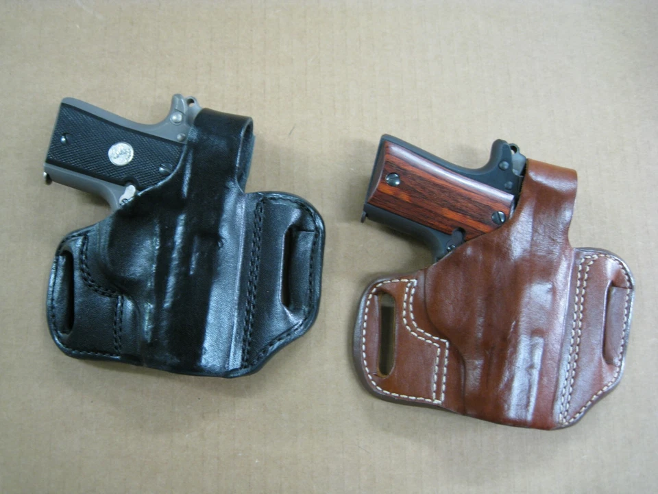 Azula Leather Thumb Break OWB 2 Slot Pancake Belt Holster For.. Choose Gun - 1 - Image 3 of 4