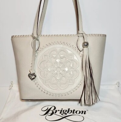 BRIGHTON FERRARA COLLECTION WHITE EMILIA MEDALLION