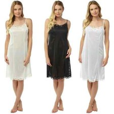 Ladies Anti Static Cling Resistant Knee Length Undergarment Slip Size 10-28