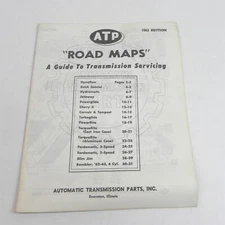 1963 ATP ROAD MAPS A GUIDE TO TRANSMISSION SERVICING PARTS CATALOG BREAKDOWN