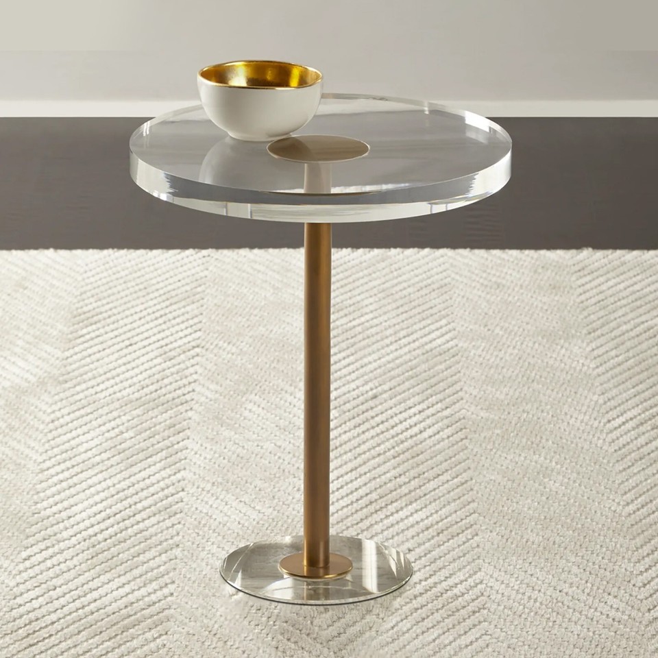 Round Acrylic Plexiglass Sheet Table Top 1/4" Flat Clear Cake Disc ...