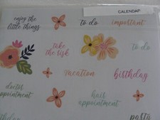 NEW SEALED Calendar Events Tasks Scrapbook Planner Stickers