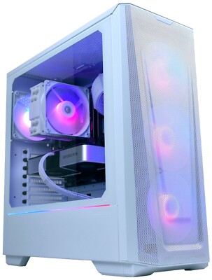 EXCELLENT GAMING & STREAMING White PC Forge Hercules - NVIDIA 3060ti, Ryzen 5600