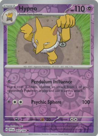 HYPNO 083/198 SCARLET VIOLET BASE POKEMON (REVERSE HOLO, NM)