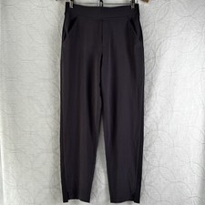 Athleta Brooklyn Ankle Pant Women 4 Grey Lightweight Pull On Travel Pants 198671
