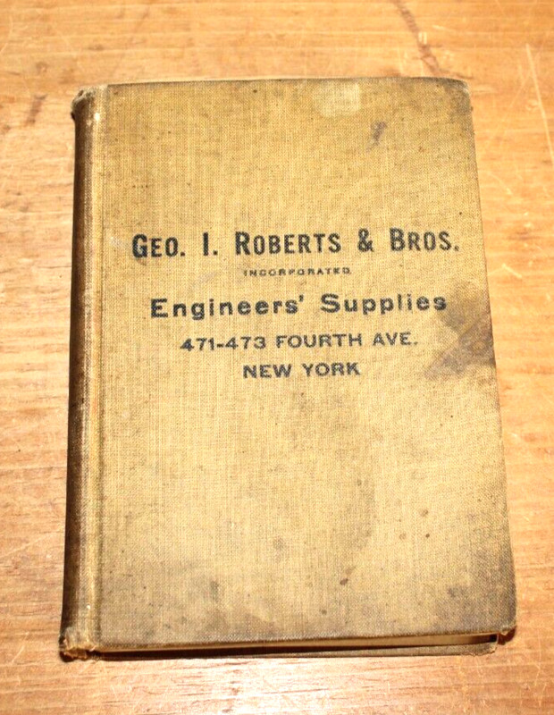 Geo. I Roberts Engineer's Supply Catalog Water, Steam, Gas Electric