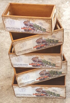 G.W.R. - Cornish Riviera Express - 5er Set Nistkästen/Tabletts