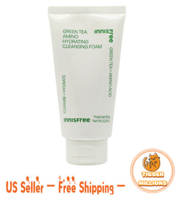 [US Seller] INNISFREE Green Tea Amino Hydrating Cleansing Foam 150g New Import