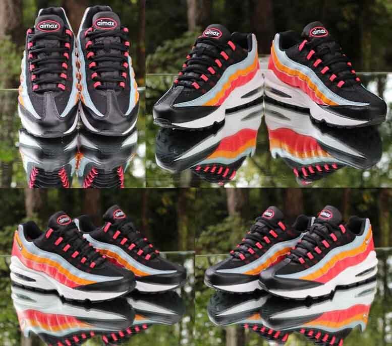 Nike Air Max 95 Size 6Y Ocean Cube Black Kumquat Custom Nike Air Max 95 Size 6Y Ocean Cube Black Kumquat Custom