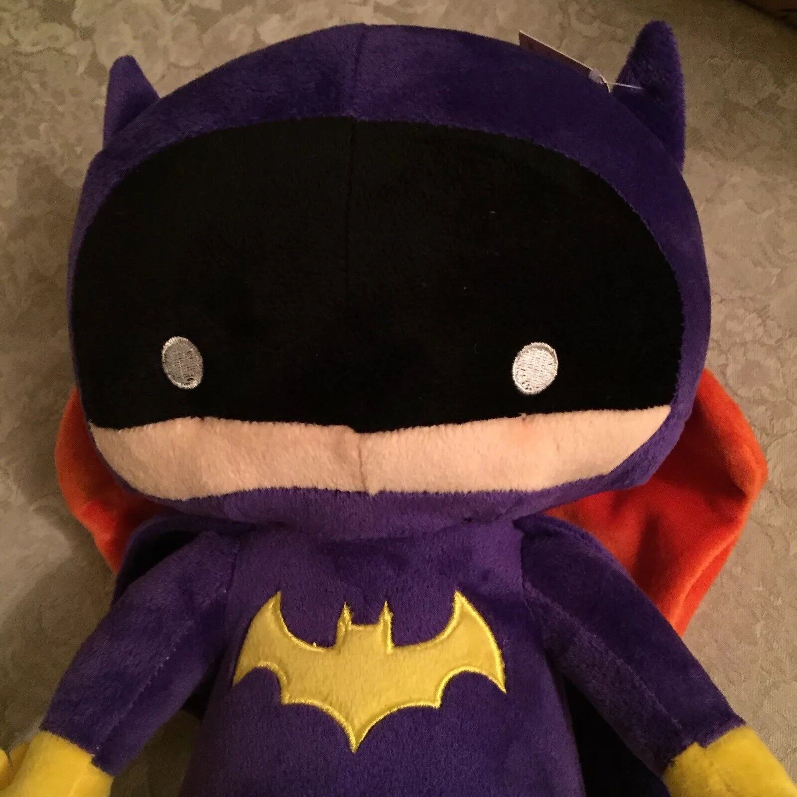 Jumbo Plush 12” Batman Purple DC Comics Justice League Amscan Tags Yellow Soft