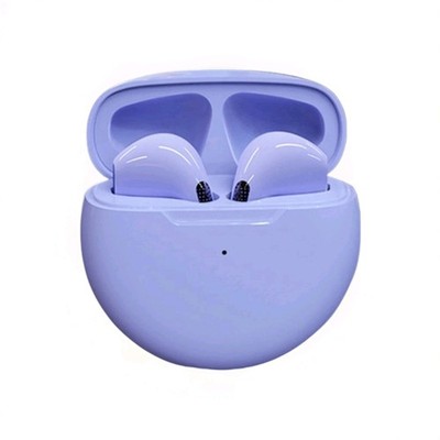 Kabellose Bluetooth Kopfhörer Mini mit Ladecase für alle Handys iPhone LILA
