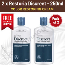 2 x Restoria Original Discreet Unisex Hair Color Restoring Cream 250ml FREE SHIP