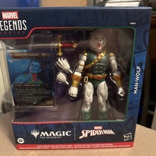 Hasbro Marvel Legends Spider-Man Magic The Gathering Series Man-Wolf W  MTG Foil