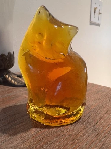 Blenko 2026 Glass Cat 2nd 4 Inches Tall