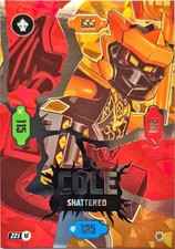 LEGO Ninjago Serie 11 - Karte 221 Cole Shattered Ultra Rare - NEU