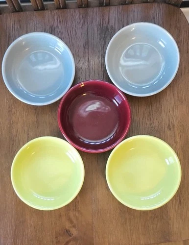 5 Bauer Brusche Pottery Al Fresco bowls 5"