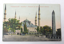 Constantinople Turkey Sultan Ahmed Mosque c1910 Postcard Ottoman Empire Obelisk
