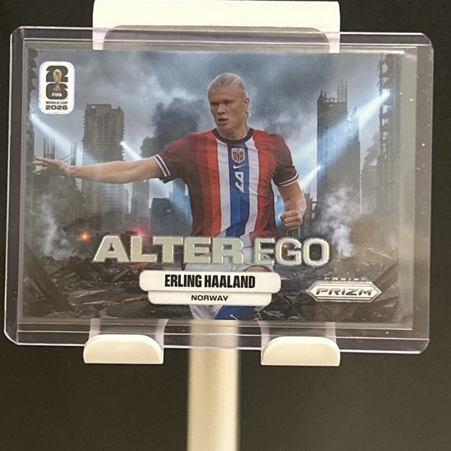 2026 Panini Prizm FIFA World Cup Erling Haaland #4 Alter Ego Case Hit SSP Norway