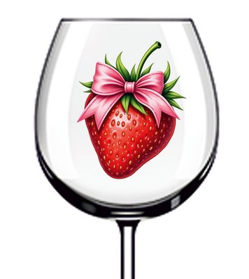 12x Valentinstag Erdbeere Vinyl Aufkleber Abziehbild Weinglas Flasche Laptop Becher