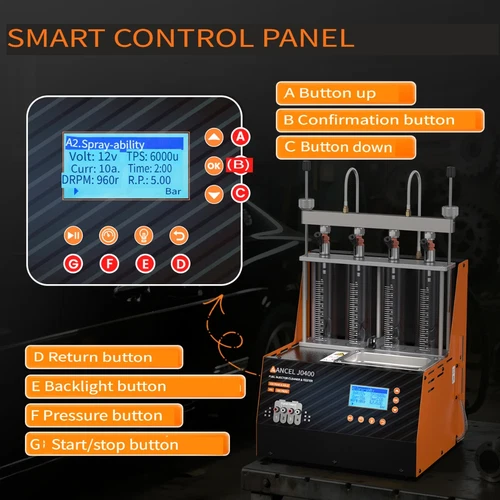 ANCEL JC200/JC400/JC600 Fuel Injector Tester Injector Cleaner Machine Ultrasonic - Picture 19 of 35