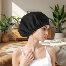 TPU Waterproof Shower Cap – Reusable Double-Layer Hair Protector (Women & Men)