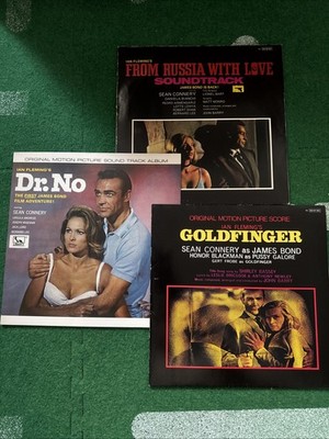 Selection Of 3 Sean Connery As James Bond OST 12  LPs In Near Mint Condition