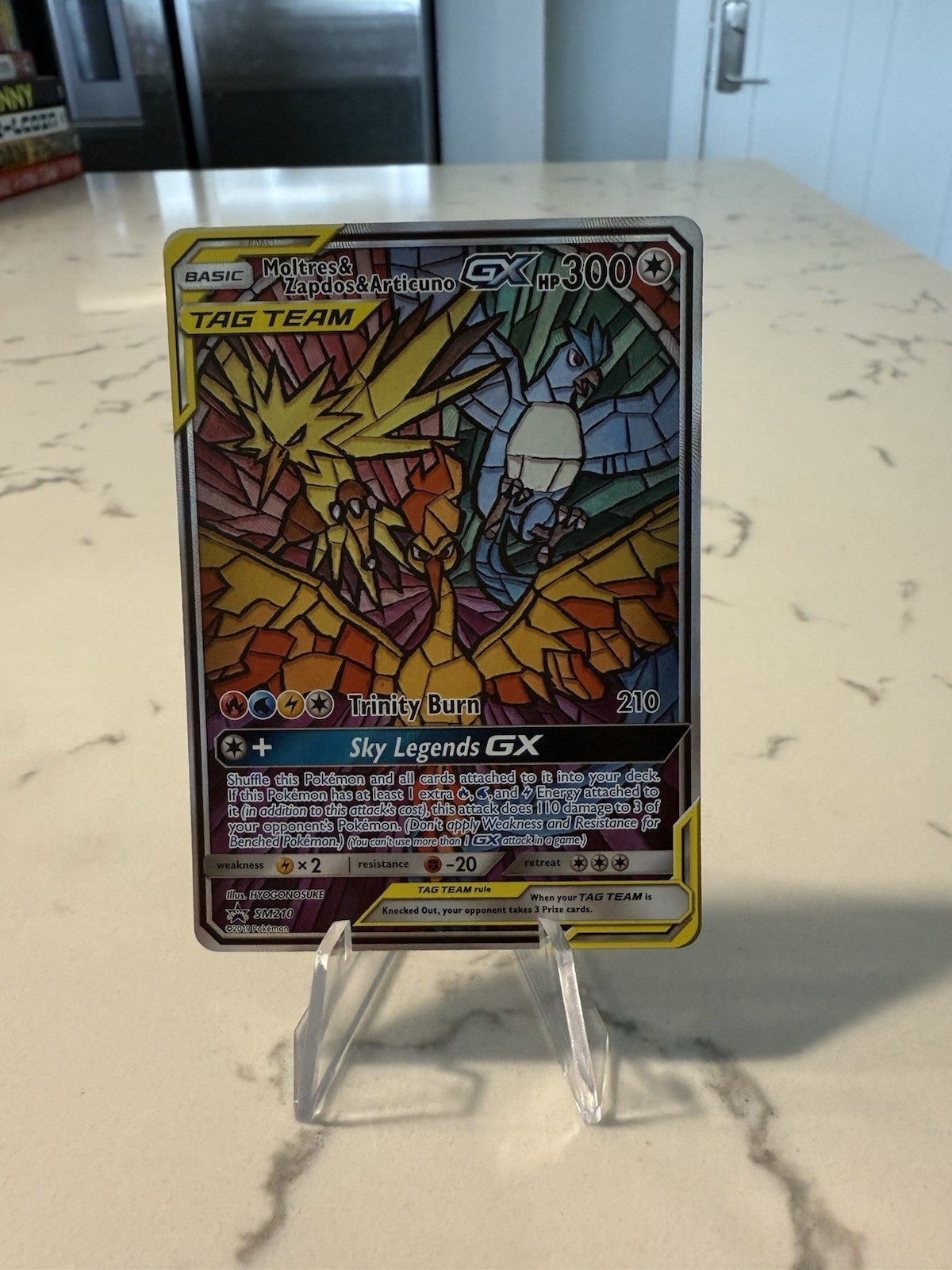 Pokémon TCG Moltres Zapdos Articuno GX SM210 Promo Holo Card NM Condition