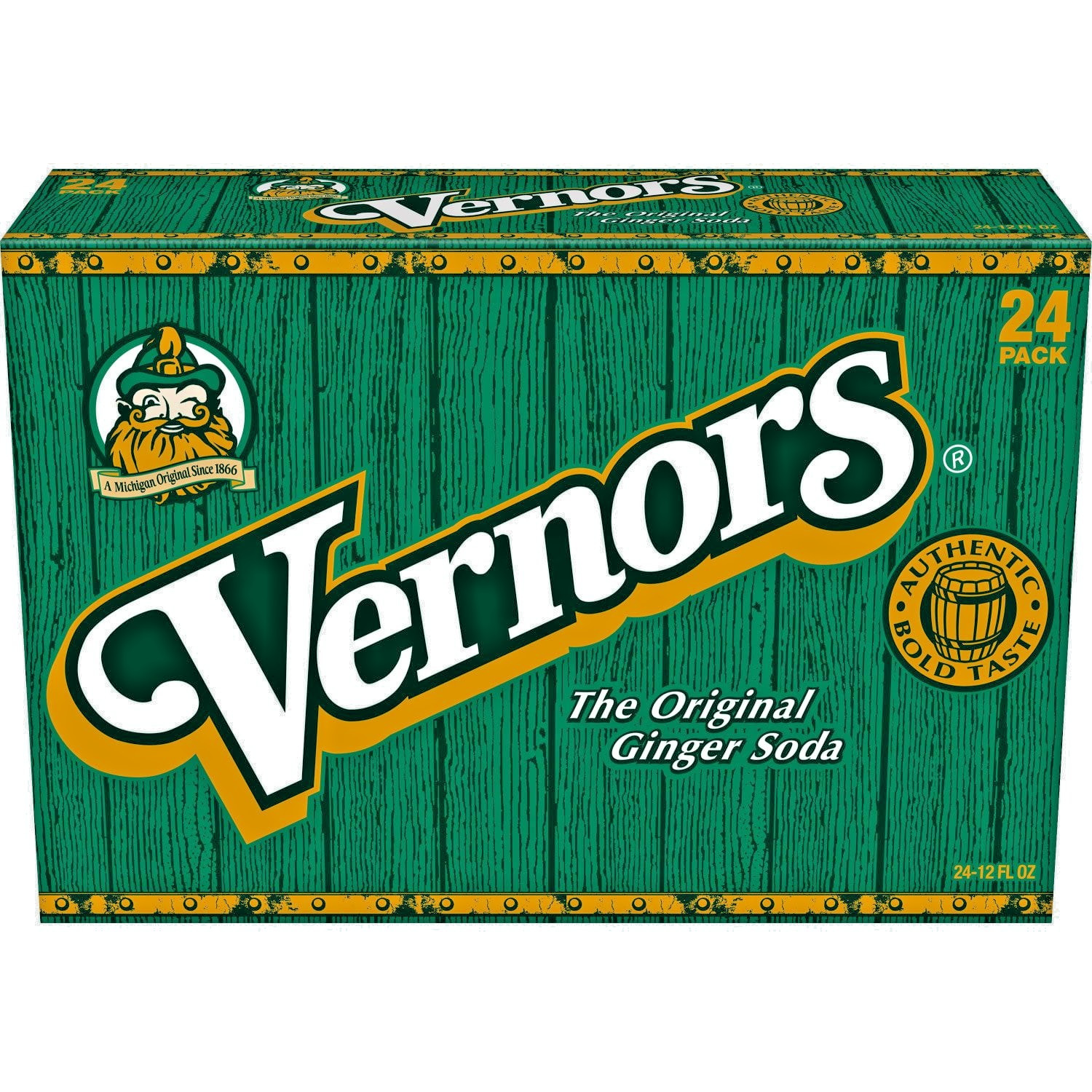 Vernors Original Ginger Soda 12 fl. oz., 24 Pack **SAMEDAY SHIPPP**