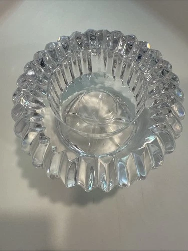 Vtg Waterford Crystal Tea Light Round Candle Holder B13