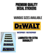 Dewalt Tools Vinyl Sticker Decal Tool Box Garage Truck Bumper Water Resistant