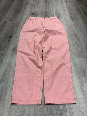 Vintage 80s Cherokee Baby Pink High Rise Cotton Jeans Pants Size 10