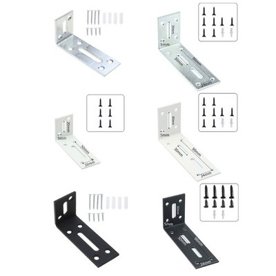 L-Bracket Shelf Support Durable Cold-Rolled Steel Corner Brace Drawer Shelf