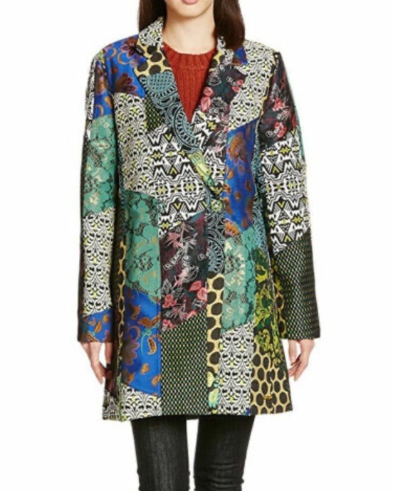DESIGUAL Multicolor Patchwork Embroidered Jacket … - image 10