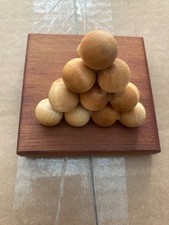Pyramid Ball Puzzle - 3D Wooden Brain Teaser Puzzle
