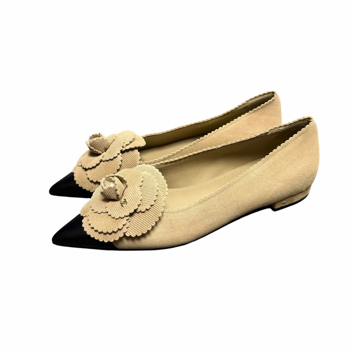 CHANEL Flower Flats for Women for sale | eBay
