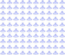 100 Pcs Christmas Light String Suction Cups for Hanging Light String on Window