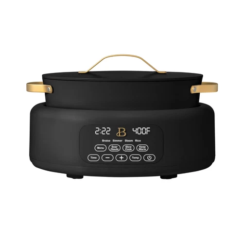 Beautiful 10 in 1, 6 Qt Electric Multi-Cooker, Black Sesame by Drew Barrymore
