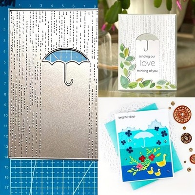 Stanzschablone Cutting Dies Hintergrund Regenschirm Schablonen Scrapbooking Deko