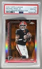 2025 Topps Chrome Football Orange Refractor Michael Penix Jr. #15 PSA 10