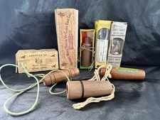 LOT of 8 Vintage Wooden Game Calls-HERTERS-WEEMS-OLT-LOHMAN & More
